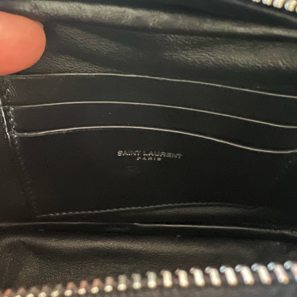 New Saint Laurent Metallic Black Crossbody Bag - Picture 8 of 9